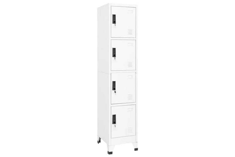 beBasic Förvaringsskåp vit 38x45x180 cm stål - White - Förvaring - Skåp - Förvaringsskåp - Kontorsskåp - Dokumentskåp