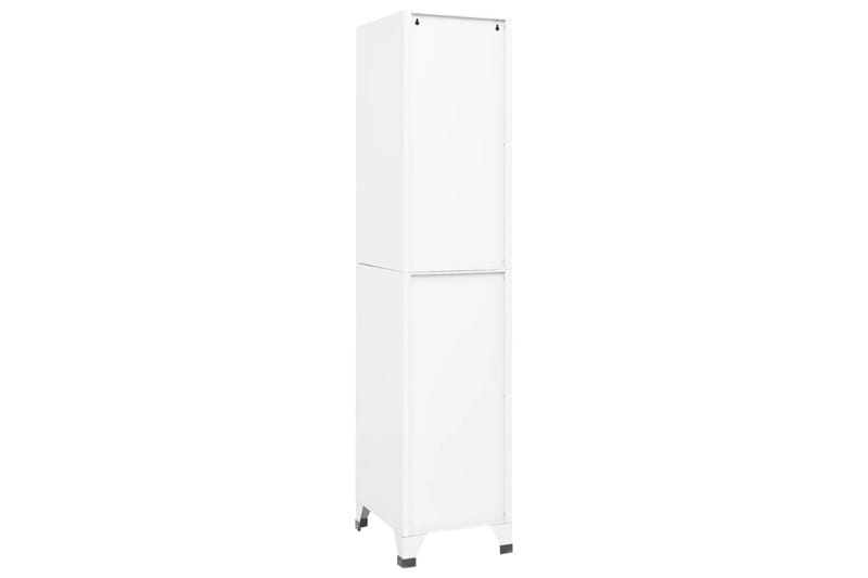 beBasic Förvaringsskåp vit 38x45x180 cm stål - White - Förvaring - Skåp - Förvaringsskåp - Kontorsskåp - Dokumentskåp