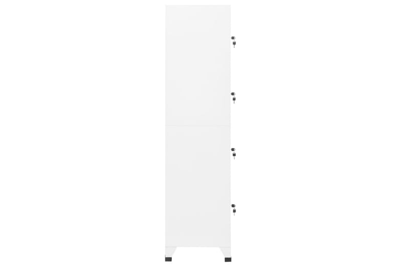 beBasic Förvaringsskåp vit 38x45x180 cm stål - White - Förvaring - Skåp - Förvaringsskåp - Kontorsskåp - Dokumentskåp