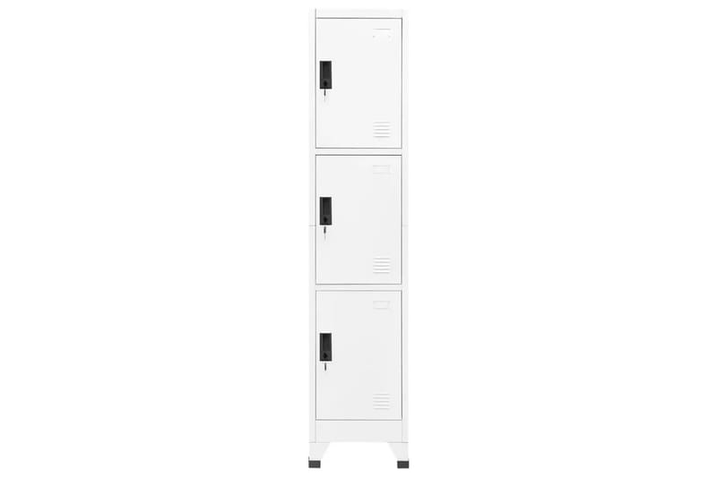 beBasic Förvaringsskåp vit 38x45x180 cm stål - White - Dokumentskåp - Kontorsmöbler