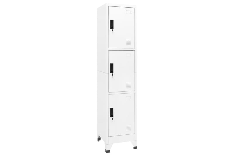 beBasic Förvaringsskåp vit 38x45x180 cm stål - White - Förvaring - Skåp - Förvaringsskåp - Kontorsskåp - Dokumentskåp