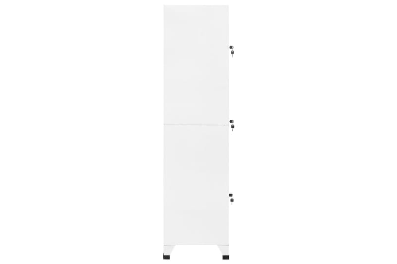 beBasic Förvaringsskåp vit 38x45x180 cm stål - White - Förvaring - Skåp - Förvaringsskåp - Kontorsskåp - Dokumentskåp