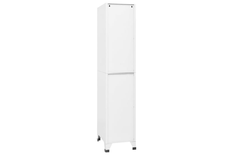 beBasic Förvaringsskåp vit 38x45x180 cm stål - White - Dokumentskåp - Kontorsmöbler