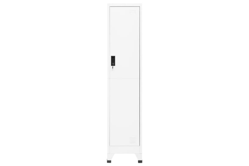 beBasic Förvaringsskåp vit 38x45x180 cm stål - White - Dokumentskåp - Kontorsmöbler