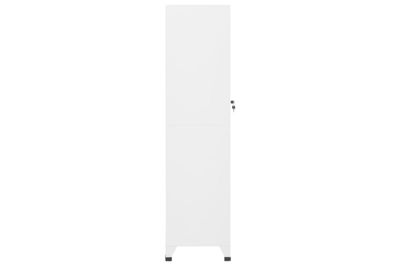 beBasic Förvaringsskåp vit 38x45x180 cm stål - White - Förvaring - Skåp - Förvaringsskåp - Kontorsskåp - Dokumentskåp