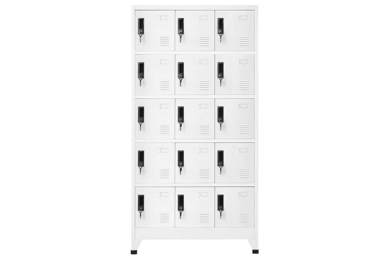 beBasic Förvaringsskåp vit 90x40x180 cm stål - White - Förvaring - Skåp - Förvaringsskåp - Kontorsskåp - Dokumentskåp