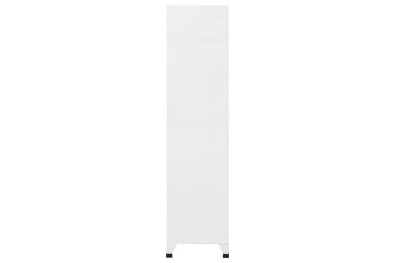 beBasic Förvaringsskåp vit 90x45x180 cm stål - White - Dokumentskåp - Kontorsmöbler