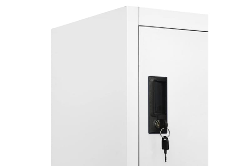 beBasic Förvaringsskåp vit 90x45x180 cm stål - White - Förvaring - Skåp - Förvaringsskåp - Kontorsskåp - Dokumentskåp