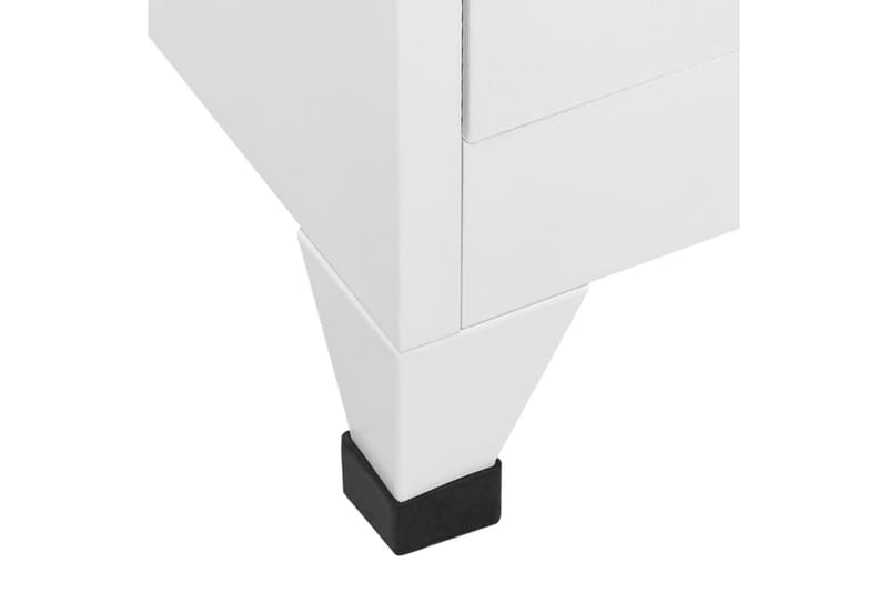 beBasic Förvaringsskåp vit 90x45x180 cm stål - White - Förvaring - Skåp - Förvaringsskåp - Kontorsskåp - Dokumentskåp