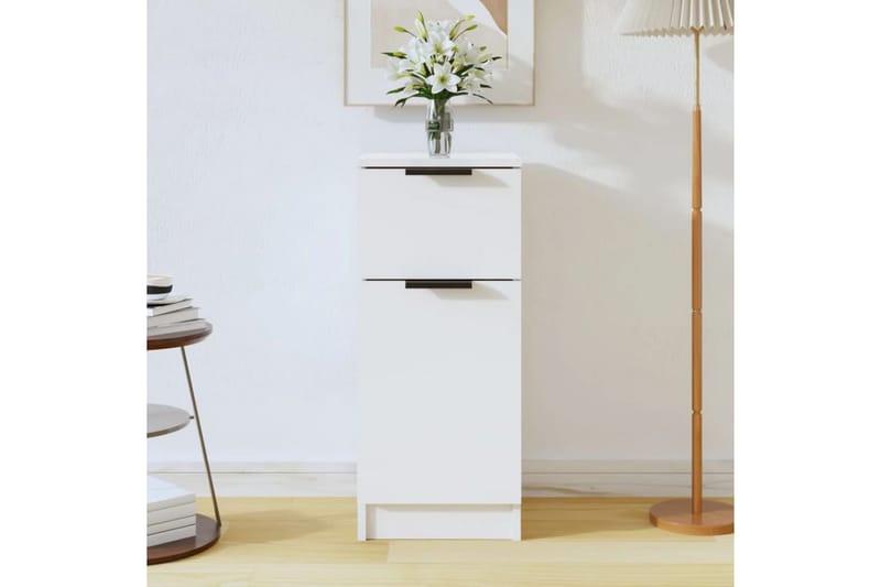 beBasic Förvaringsskåp vit högglans 30x30x70 cm konstruerat trä - White - Förvaring - Skåp - Förvaringsskåp - Kontorsskåp - Dokumentskåp