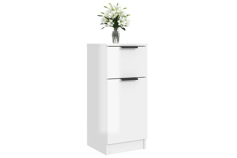 beBasic Förvaringsskåp vit högglans 30x30x70 cm konstruerat trä - White - Förvaring - Skåp - Förvaringsskåp - Kontorsskåp - Dokumentskåp