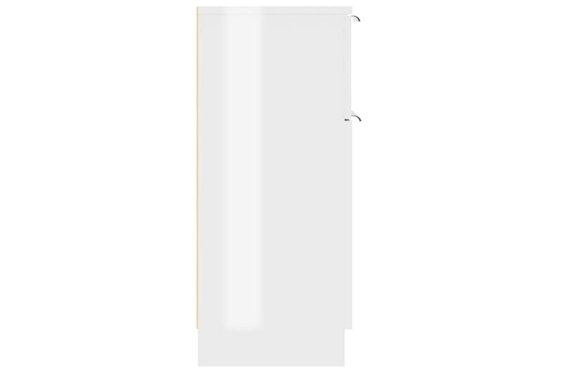 beBasic Förvaringsskåp vit högglans 30x30x70 cm konstruerat trä - White - Förvaring - Skåp - Förvaringsskåp - Kontorsskåp - Dokumentskåp