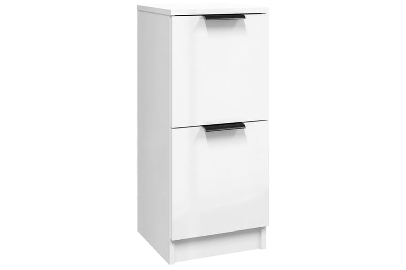 beBasic Förvaringsskåp vit högglans 30x30x70 cm konstruerat trä - White - Dokumentskåp - Kontorsmöbler