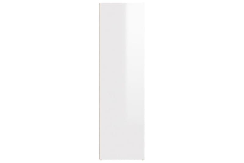 beBasic Förvaringsskåp vit högglans 80x30x106 cm konstruerat trä - White - Dokumentskåp - Kontorsmöbler