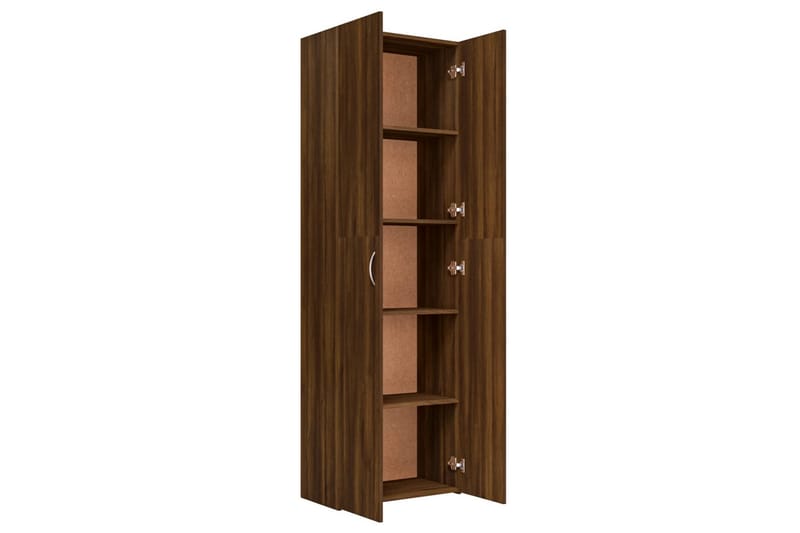 beBasic Kontorsskåp brun ek 60x32x190 cm konstruerat trä - Brown - Förvaring - Skåp - Förvaringsskåp - Kontorsskåp - Arkivskåp & hängmappsskåp
