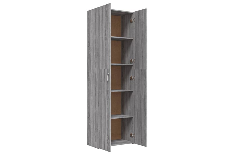 beBasic Kontorsskåp grå sonoma 60x32x190 cm konstruerat trä - Grey - Förvaring - Skåp - Förvaringsskåp - Kontorsskåp - Arkivskåp & hängmappsskåp