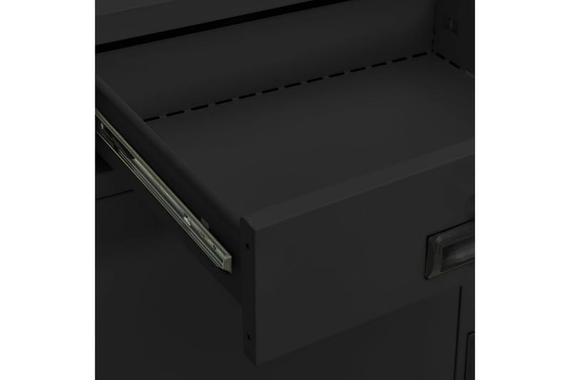 Dokumentskåp antracit 90x40x102 cm stål - Antracit - Förvaring - Skåp - Förvaringsskåp - Kontorsskåp - Dokumentskåp