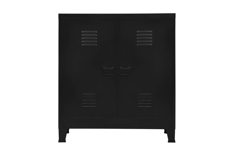 Dokumentskåp industriell svart 90x40x100 cm stål - Svart - Förvaring - Skåp - Förvaringsskåp - Kontorsskåp - Dokumentskåp