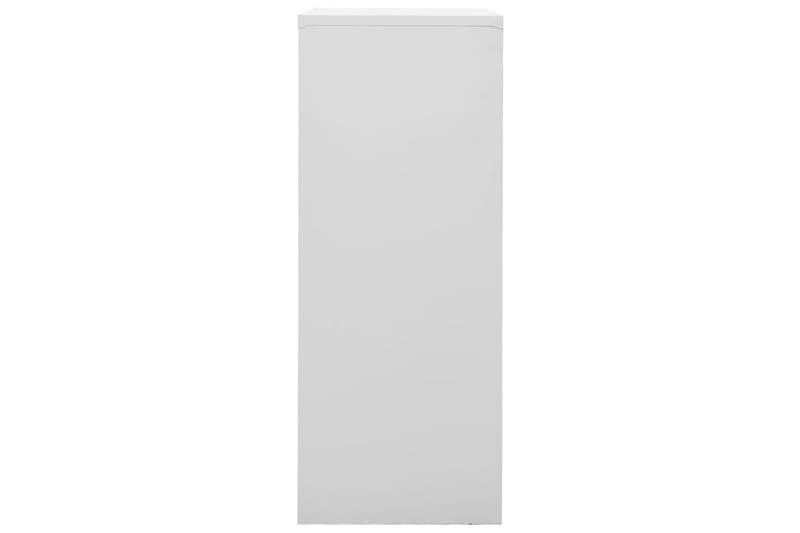 Dokumentskåp ljusgrå 90x40x102 cm stål - Ljusgrå - Dokumentskåp - Kontorsmöbler