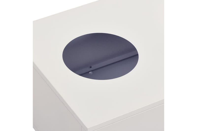 Dokumentskåp med odlingslåda ljusgrå 90x40x125 cm stål - Grå - Dokumentskåp - Kontorsmöbler