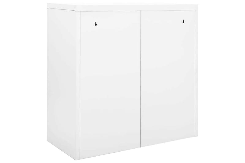 Dokumentskåp med skjutdörr vit 90x40x90 cm stål - Vit - Förvaring - Skåp - Förvaringsskåp - Kontorsskåp - Dokumentskåp