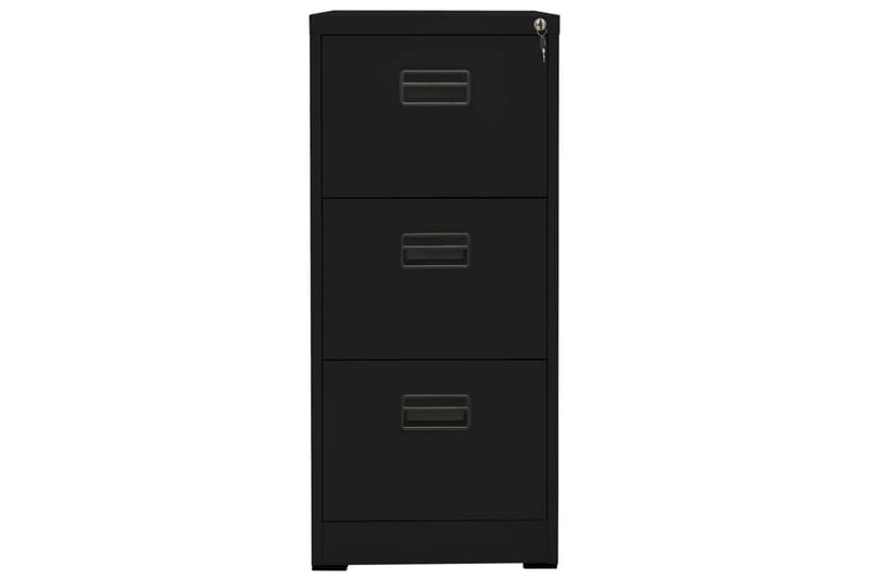 Dokumentskåp svart 46x62x102,5 cm stål - Svart - Förvaring - Skåp - Förvaringsskåp - Kontorsskåp - Dokumentskåp
