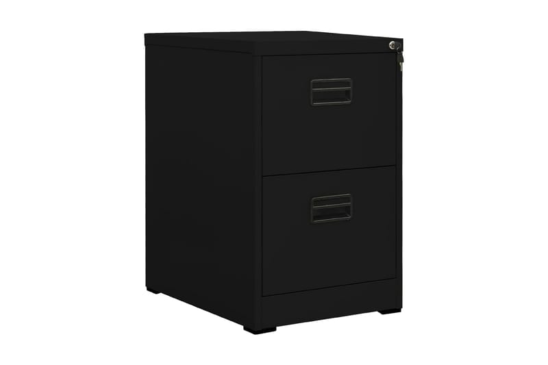 Dokumentskåp svart 46x62x72,5 cm stål - Svart - Dokumentskåp - Kontorsmöbler