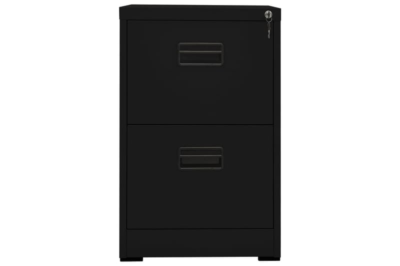 Dokumentskåp svart 46x62x72,5 cm stål - Svart - Dokumentskåp - Kontorsmöbler