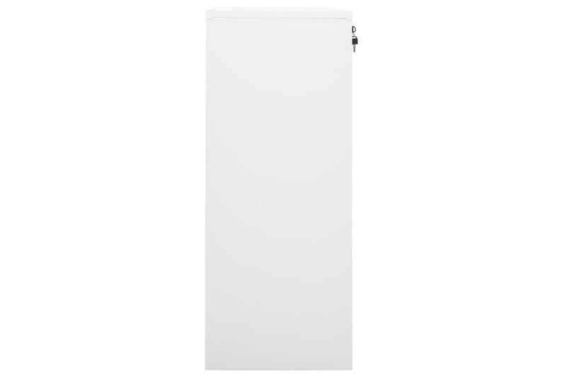 Dokumentskåp vit 90x40x102 cm stål - Vit - Dokumentskåp - Kontorsmöbler