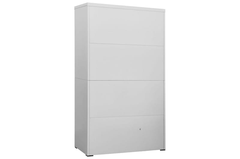 Dokumentskåp ljusgrå 90x46x164 cm stål - Ljusgrå - Förvaring - Skåp - Förvaringsskåp - Kontorsskåp - Dokumentskåp
