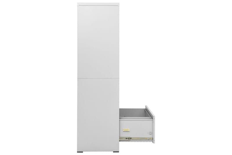 Dokumentskåp ljusgrå 90x46x164 cm stål - Ljusgrå - Förvaring - Skåp - Förvaringsskåp - Kontorsskåp - Dokumentskåp