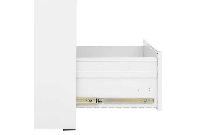 Dokumentskåp vit 46x62x72,5 cm stål - Vit - Dokumentskåp - Kontorsmöbler