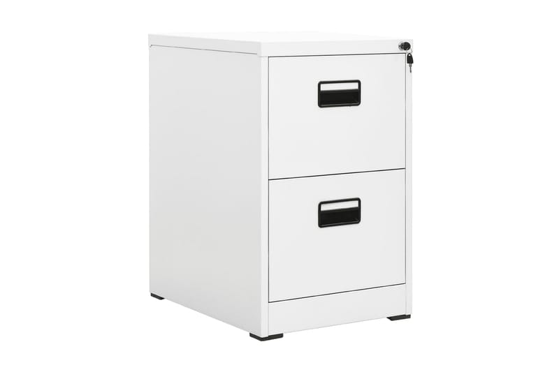 Dokumentskåp vit 46x62x72,5 cm stål - Vit - Dokumentskåp - Kontorsmöbler