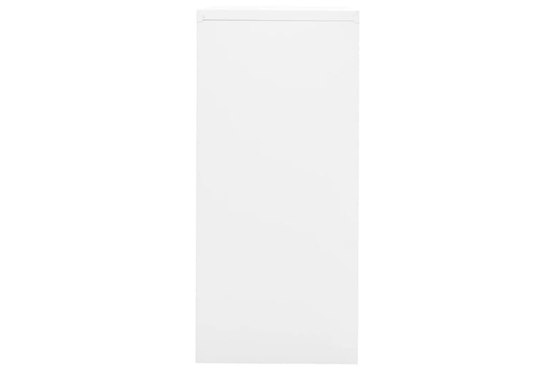 Dokumentskåp vit 90x46x103 cm stål - Vit - Arkivskåp & hängmappsskåp