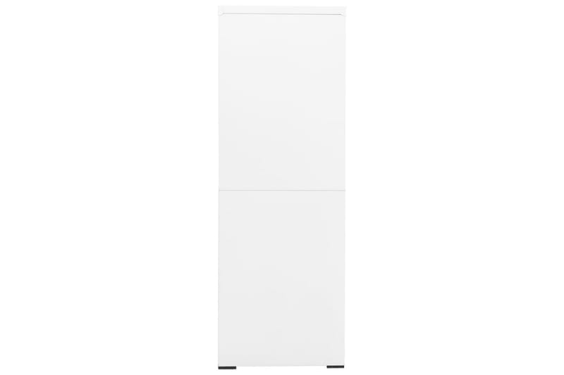 Dokumentskåp vit 90x46x134 cm stål - Vit - Dokumentskåp - Kontorsmöbler