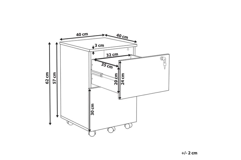 Kontorsskåp Johnson - Förvaring - Förvaringsmöbler - Byrå - Hurtsar