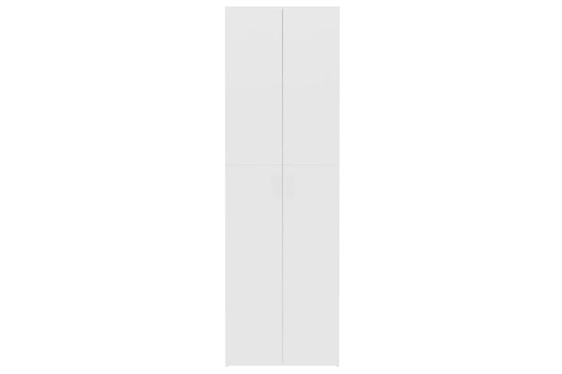 Kontorsskåp vit 60x32x190 cm spånskiva - Vit - Dokumentskåp - Kontorsmöbler