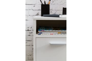 Rullkontejner Wohnling förvaringsbricka, 1 dörr, folierad spånskiva med hjul, modern stil Vit - Vit - Förvaring - Förvaringsmöbler - Byrå - Hurtsar