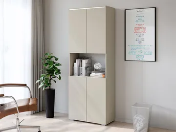 Sherie Garderob 68 cm - beige - Förvaring - Skåp - Förvaringsskåp - Kontorsskåp - Dokumentskåp