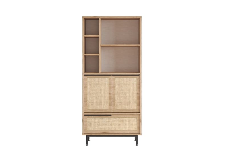 Liyakat Highboard - Ek/Valnöt - Förvaring - Skåp - Förvaringsskåp