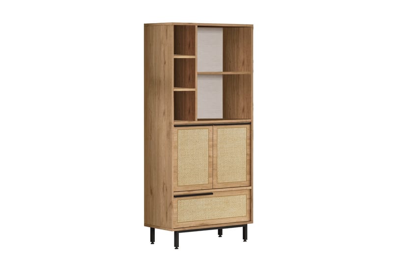 Liyakat Highboard - Ek/Valnöt - Förvaring - Skåp - Förvaringsskåp