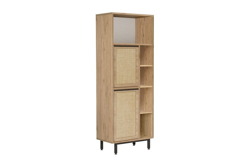 Liyakat Highboard - Ek/Valnöt - Förvaring - Skåp - Förvaringsskåp