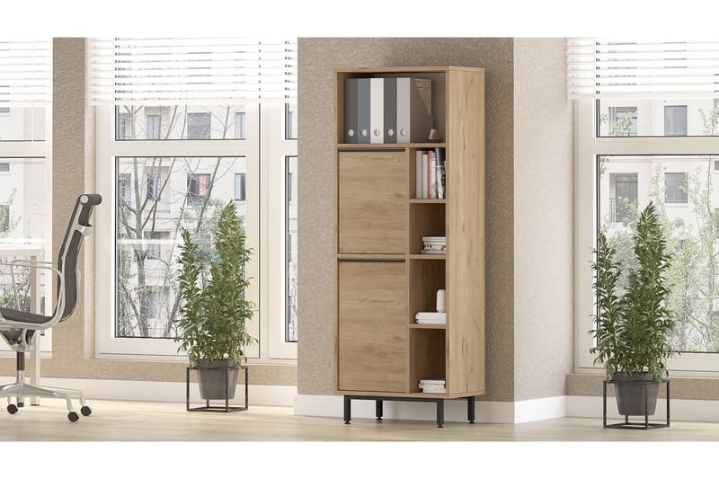 Liyakat Highboard - Valnöt - Förvaring - Skåp - Förvaringsskåp
