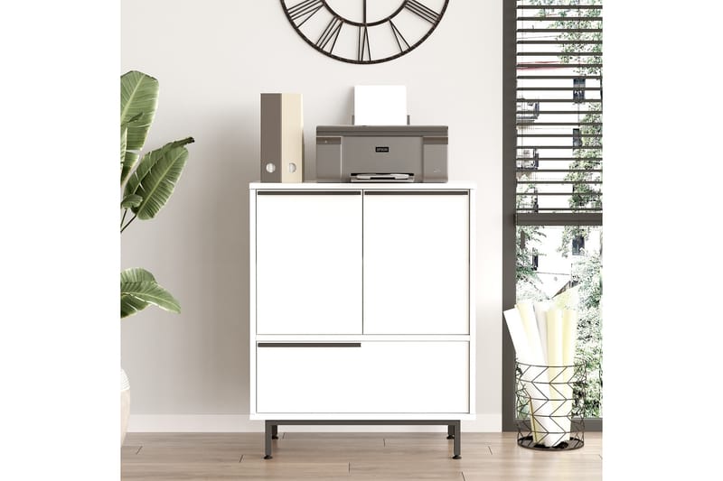 Liyakat Highboard - Vit - Förvaring - Skåp - Förvaringsskåp