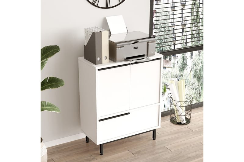 Liyakat Highboard - Vit - Förvaring - Skåp - Förvaringsskåp