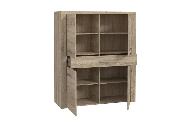 Loannia Highboard 42x117 cm - Brun - Förvaring - Skåp - Förvaringsskåp