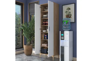 Manorma Highboard - Valnöt/Vit - Förvaring - Skåp - Förvaringsskåp