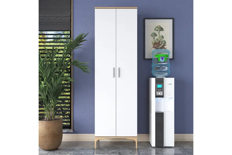 Manorma Highboard - Valnöt/Vit - Förvaring - Skåp - Förvaringsskåp