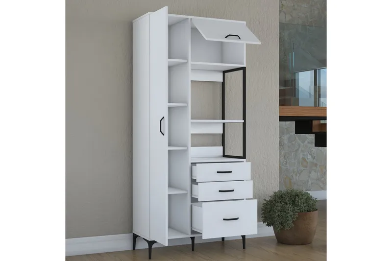 Manorma Highboard - Vit - Förvaring - Skåp - Förvaringsskåp