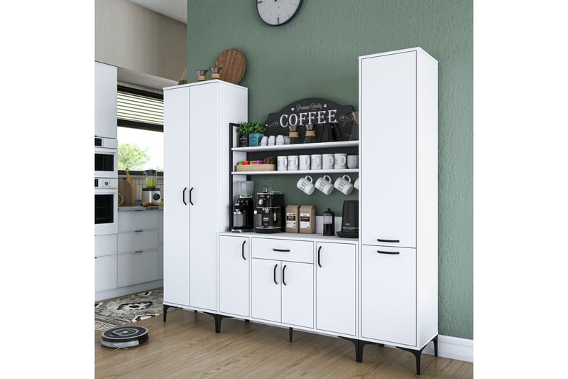 Manorma Highboard - Vit - Förvaring - Skåp - Förvaringsskåp